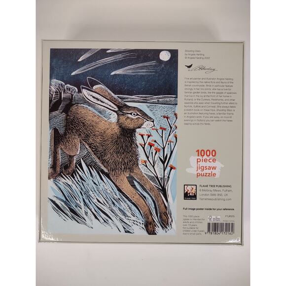 Adult Jigsaw Puzzle Angela Harding Shooting Stars Rabbit 1000 Pieces Complete* - Picture 4 of 8